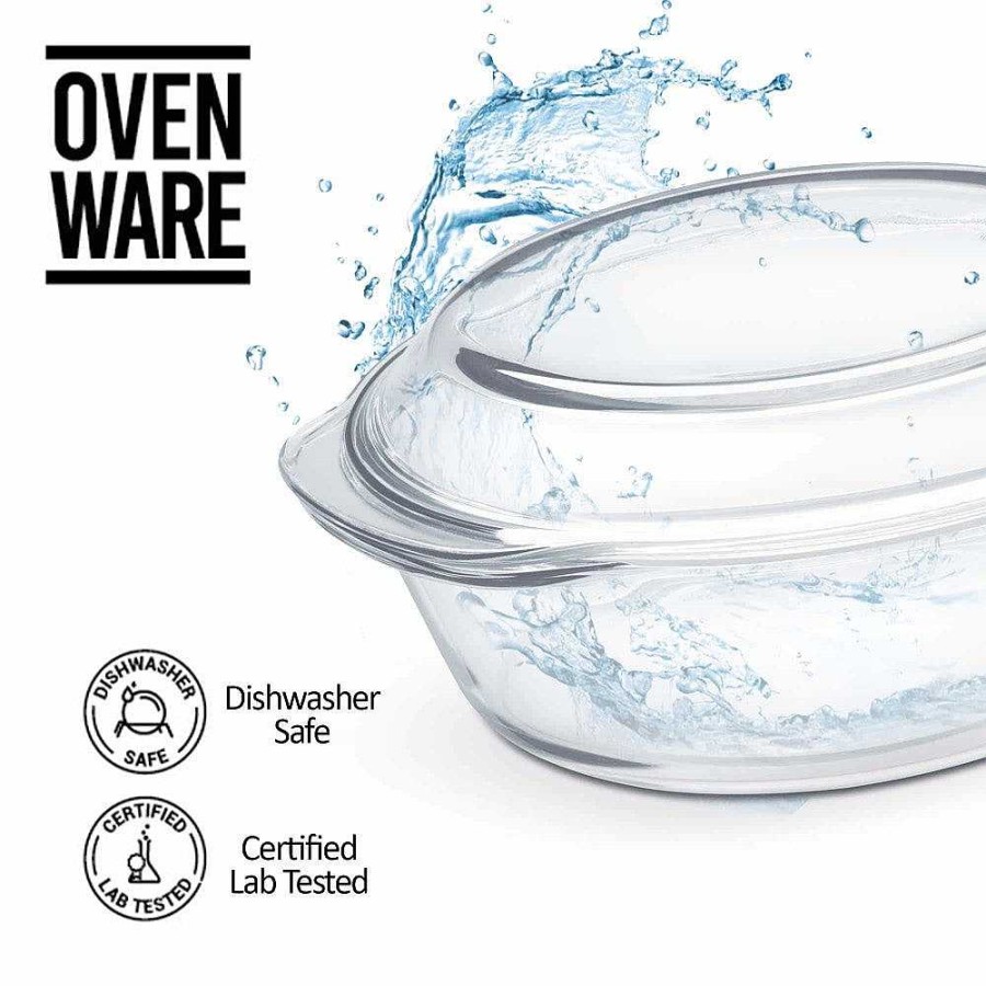 Treo Ovensafe Deep Round Casserole Transparent Best