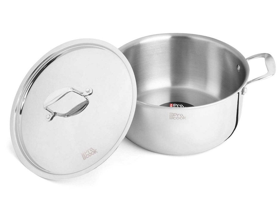 ProCook Casserole With Lid Triply Steel Clearance