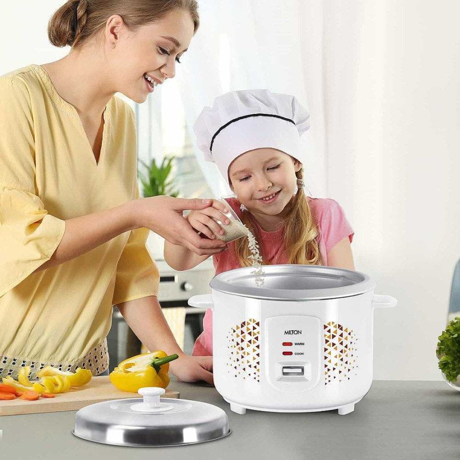 Milton Excel Electric Rice Cooker Steel New