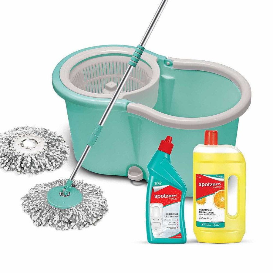 Spotzero Ace Mop Cleaning Kit Set Aqua+Green Wholesale