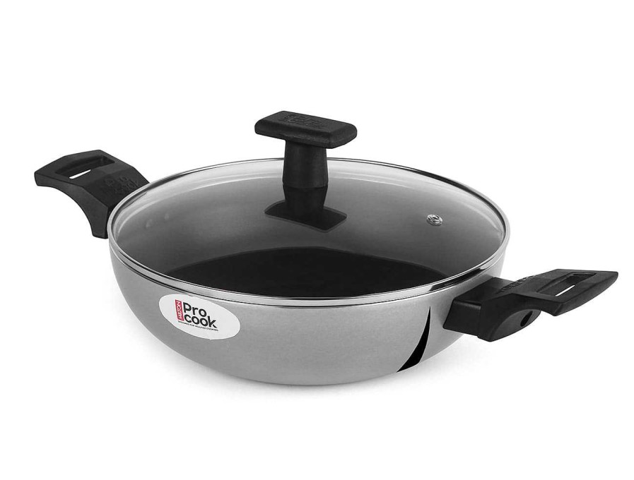 ProCook Kadhai Black Induction Steel Hot