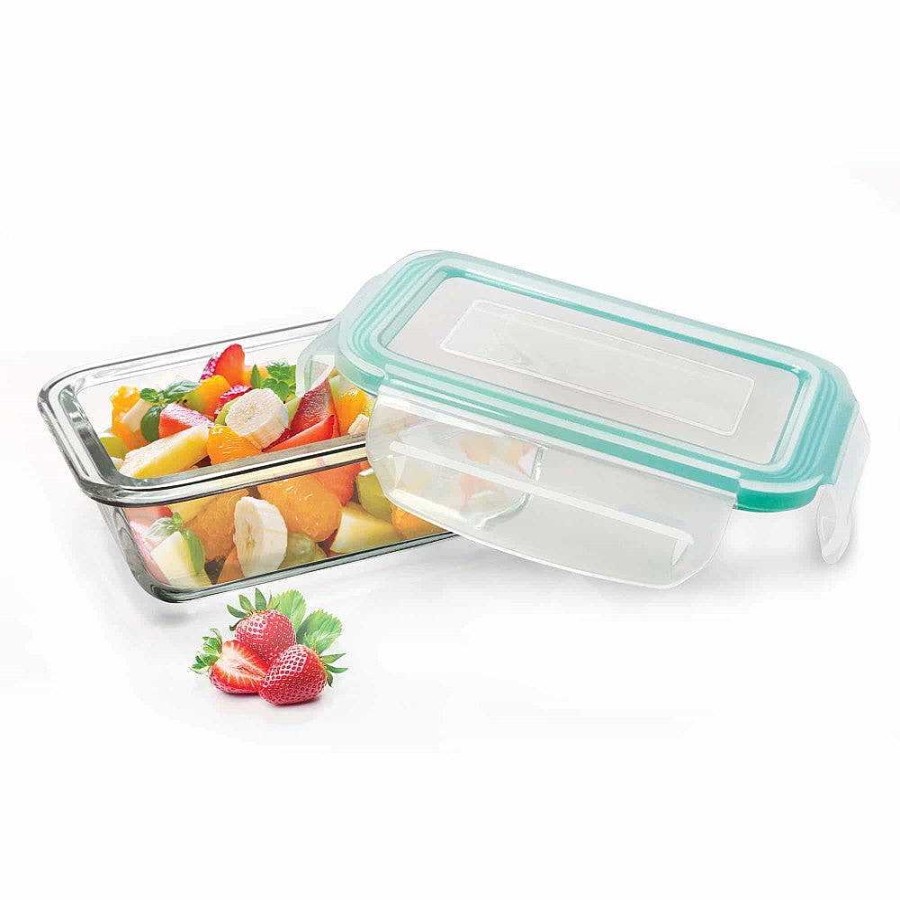 Treo Hi Borosilicate Clip Fresh Rectangular Container Transparent Clearance