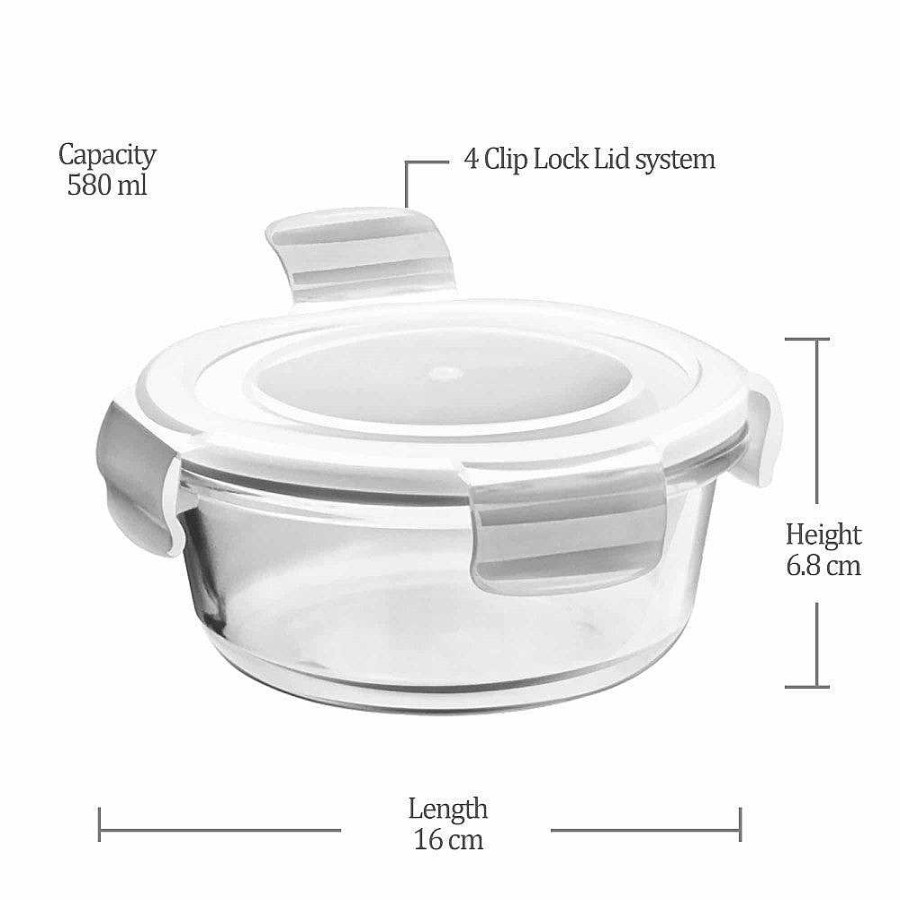 Treo Store Fresh Round Container Transparent Clearance