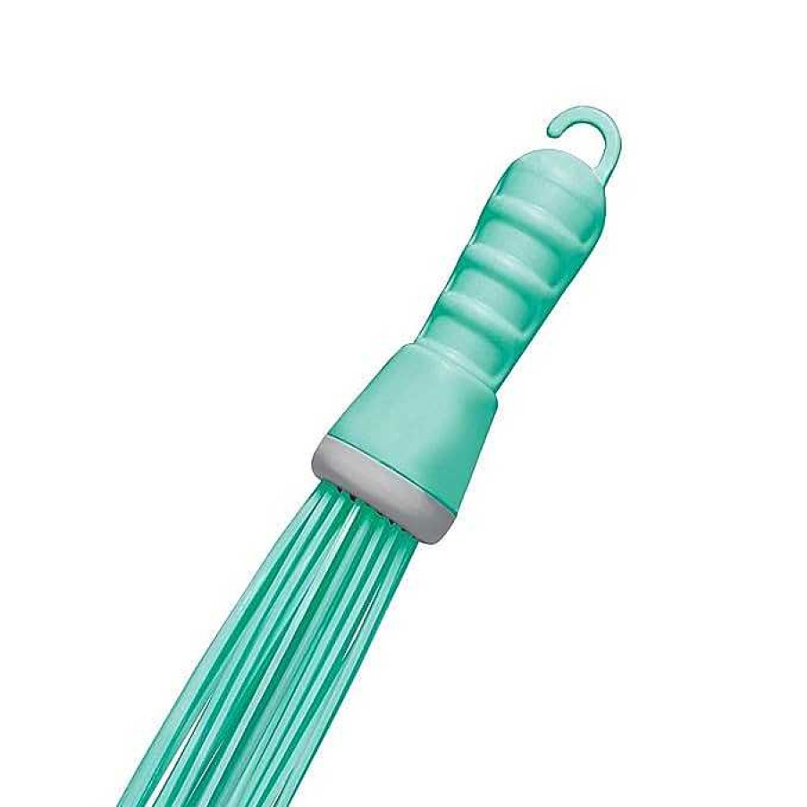 Spotzero Kharata Plastic Hard Bristle Broom Aqua+Green Wholesale