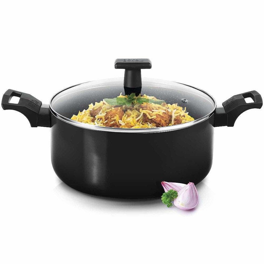 ProCook Biryani Pot With Glass Lid Granito Induction New