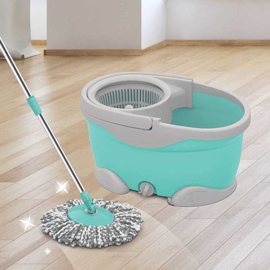 Spotzero Maxx Spin Mop Aqua+Green Best