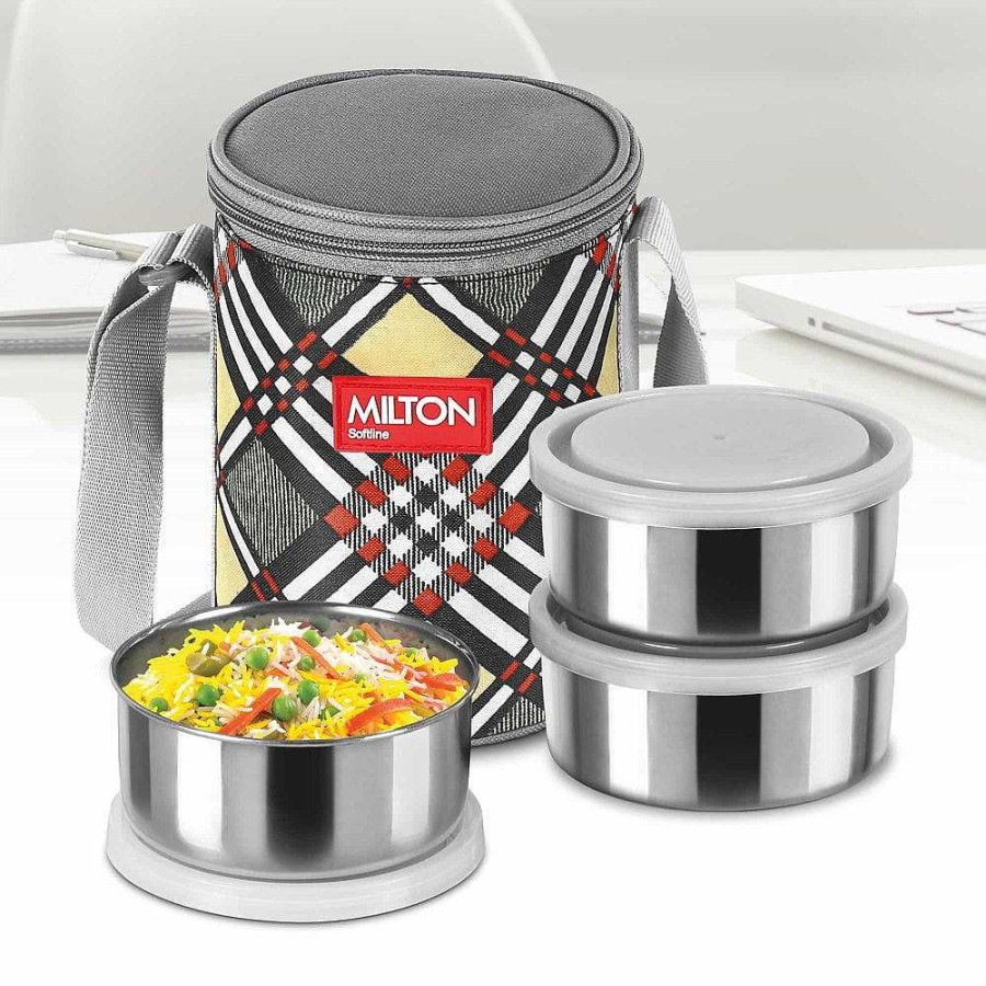 Milton Steel Treat 3 Insulated Lunchbox Online