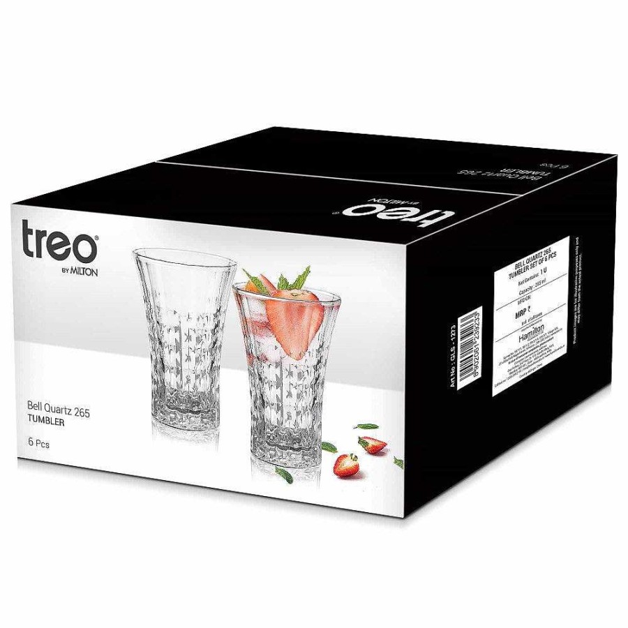 Treo Bell Quartz Water Tumbler Transparent New