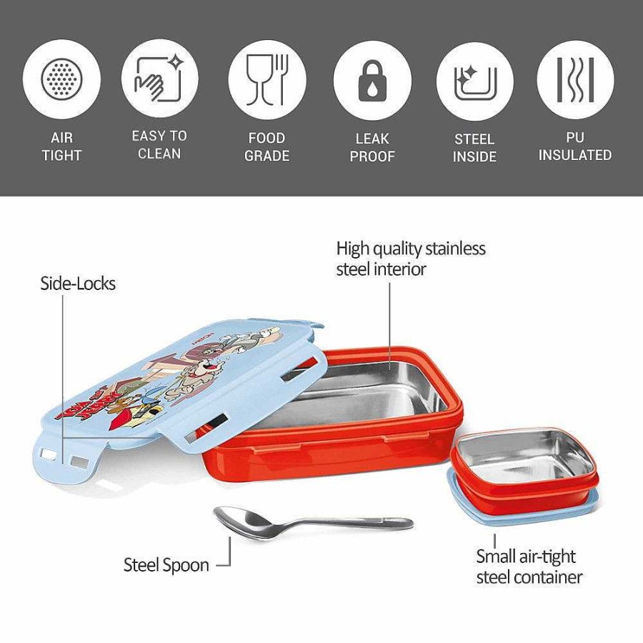 Milton Steely Tiffin Mini Lunchbox Clearance