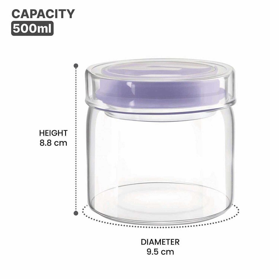 Treo Alin Jar With Glass Lid Transparent Clearance