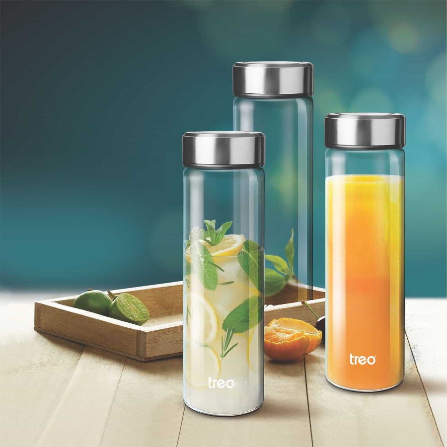 Treo Borosilicate Crysta Glass Bottle Online