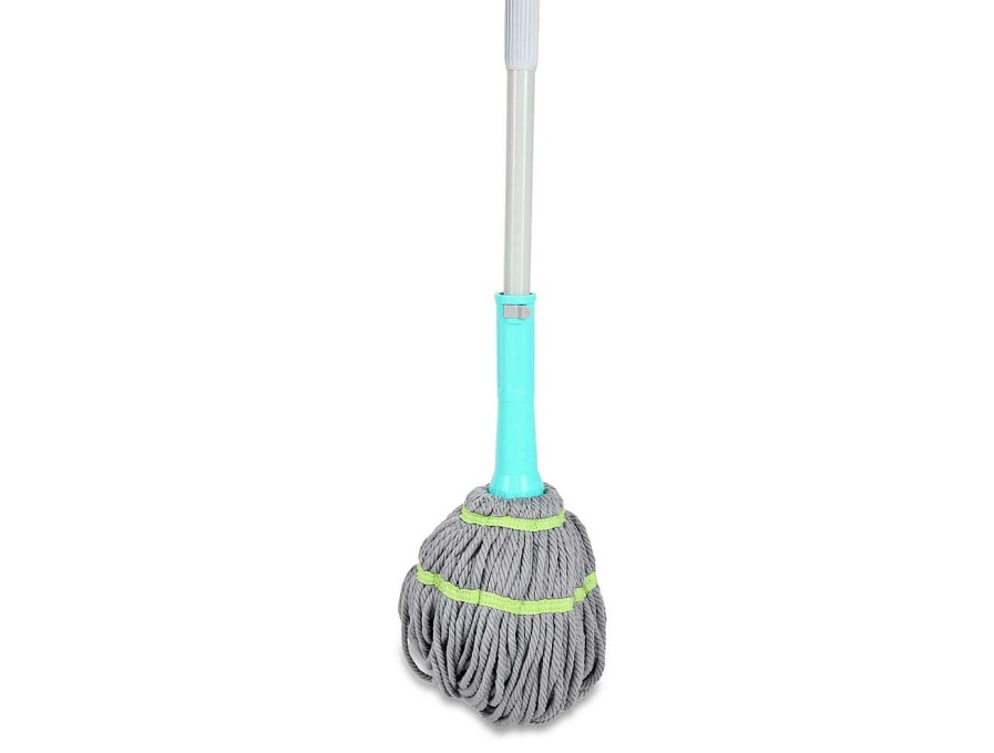 Spotzero Twist & Squeeze Mop - Cotton Aqua+Green Online