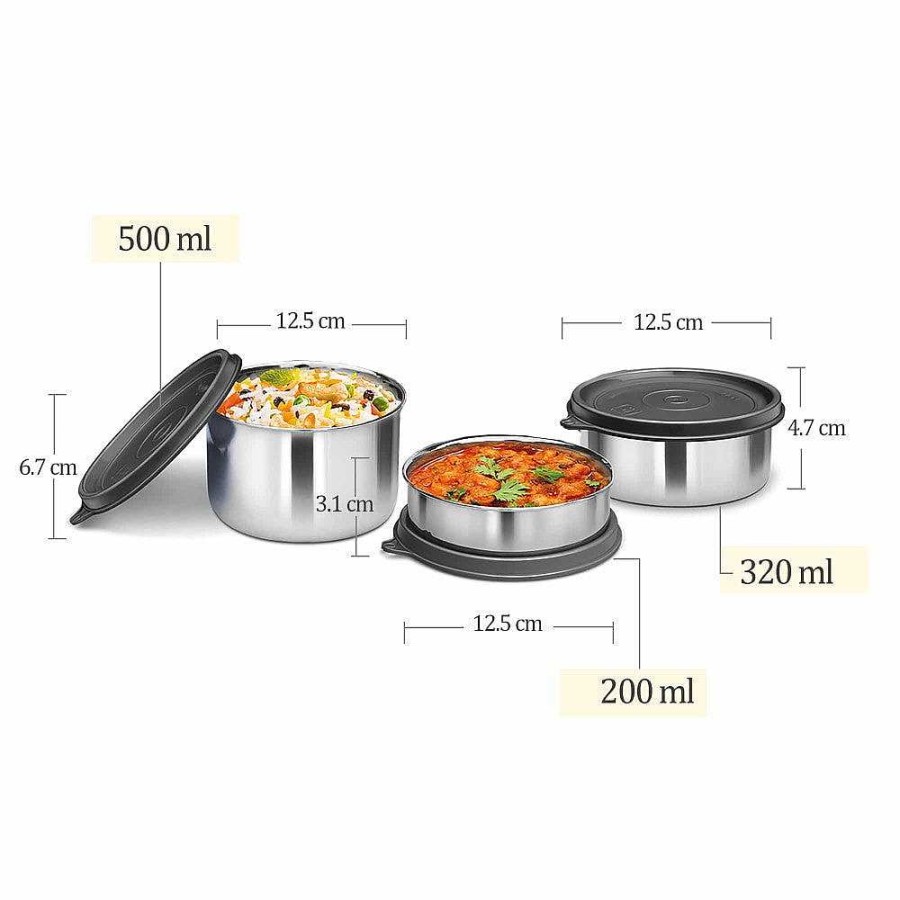 Milton Tasty Lunch Steel Tiffin New