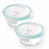 Treo Hi Borosilicate Clip Fresh Round Container Transparent Hot