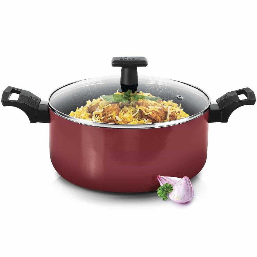 ProCook Biryani Pot With Glass Lid Granito Induction New