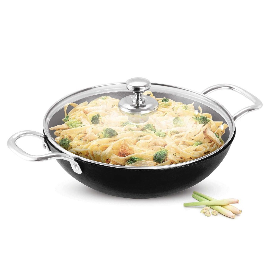 Procook Non Stick Iron Kadhai Black New