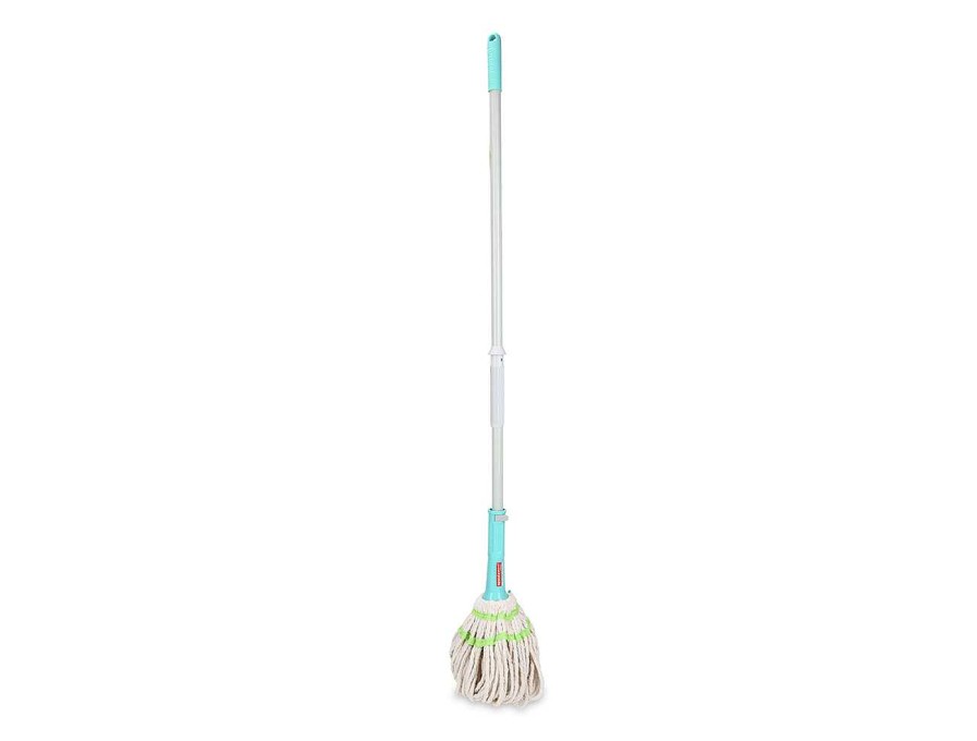 Spotzero Eco Twist & Squeeze Mop Cotton Aqua+Green Clearance