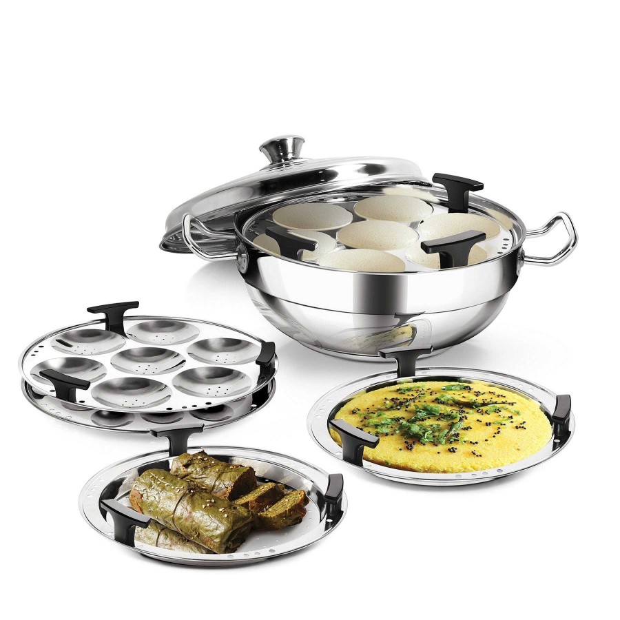 ProCook Multi Kadhai With Lid Silver New