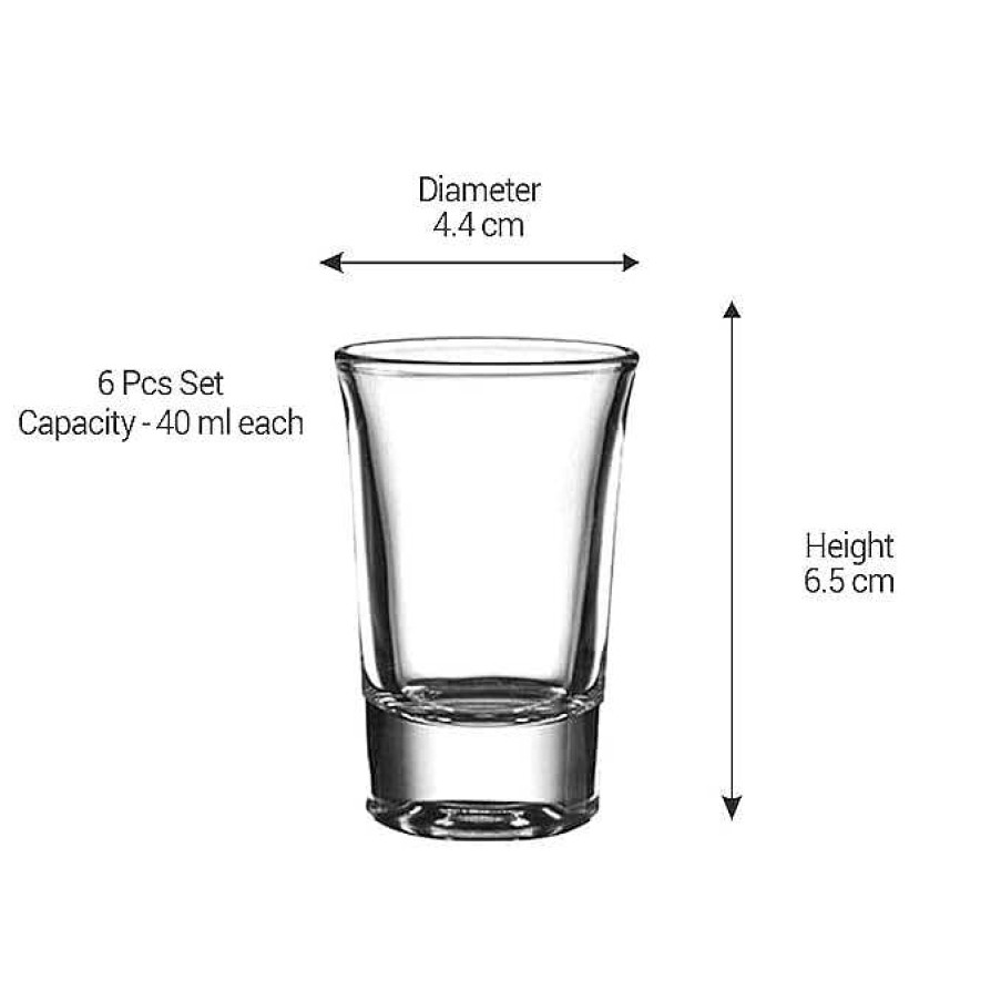 Treo Hot-Shot Clear Glass Tumbler Transparent Best