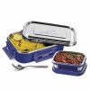 Milton Steel Flat Lunchbox Hot