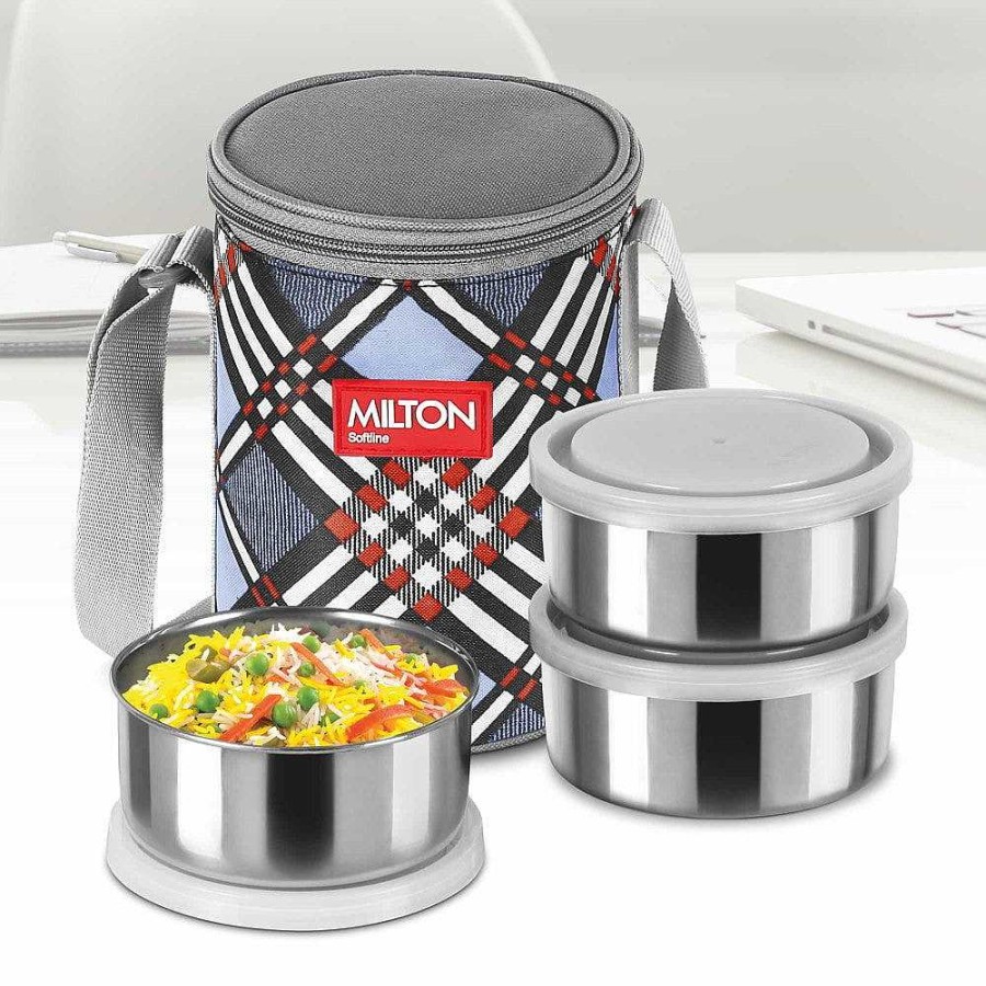 Milton Steel Treat 3 Insulated Lunchbox Online