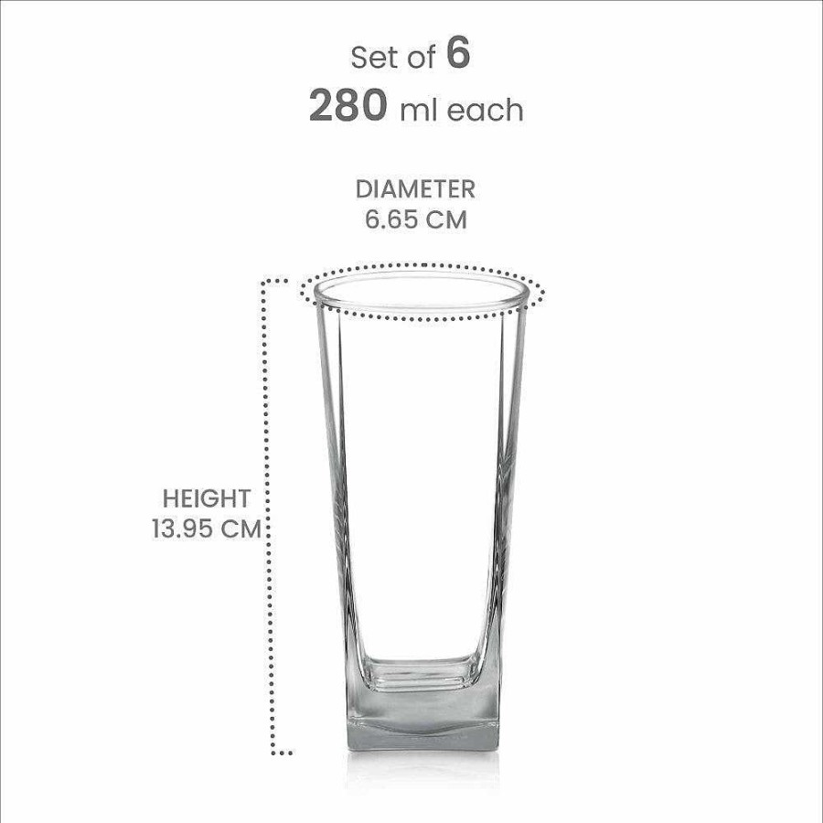 Treo Atlas Tall Glass Tumbler Transparent Online