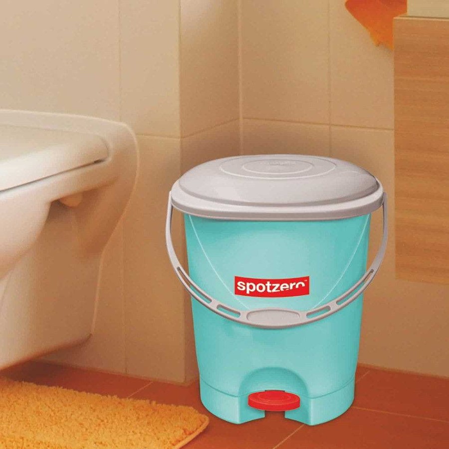 Spotzero Clean Up Dustbin Aqua+Green Clearance