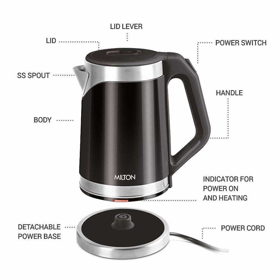 Milton Vienna Electric Kettle Steel Clearance