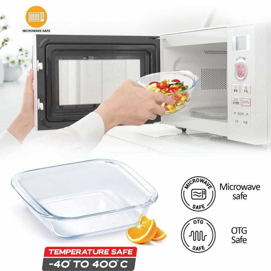 Treo Ovensafe Square Dish With Handle Transparent Online