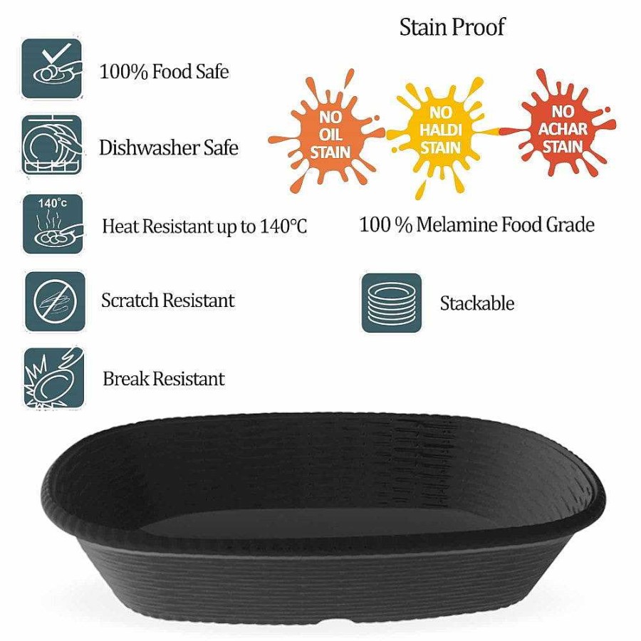 Milton Bread Basket Black Clearance