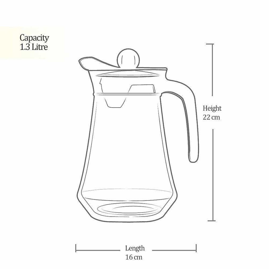 Treo Conical Fresh Jug Transparent Best