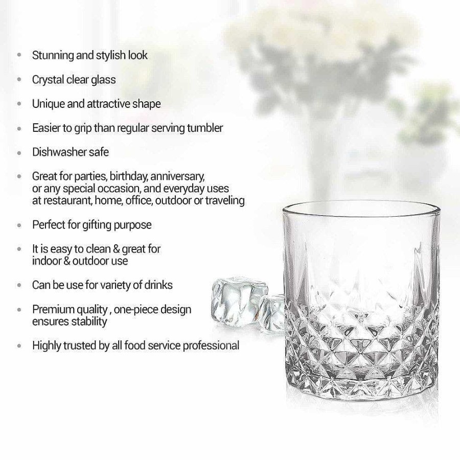 Treo Cairn Whiskey Tumbler Transparent New