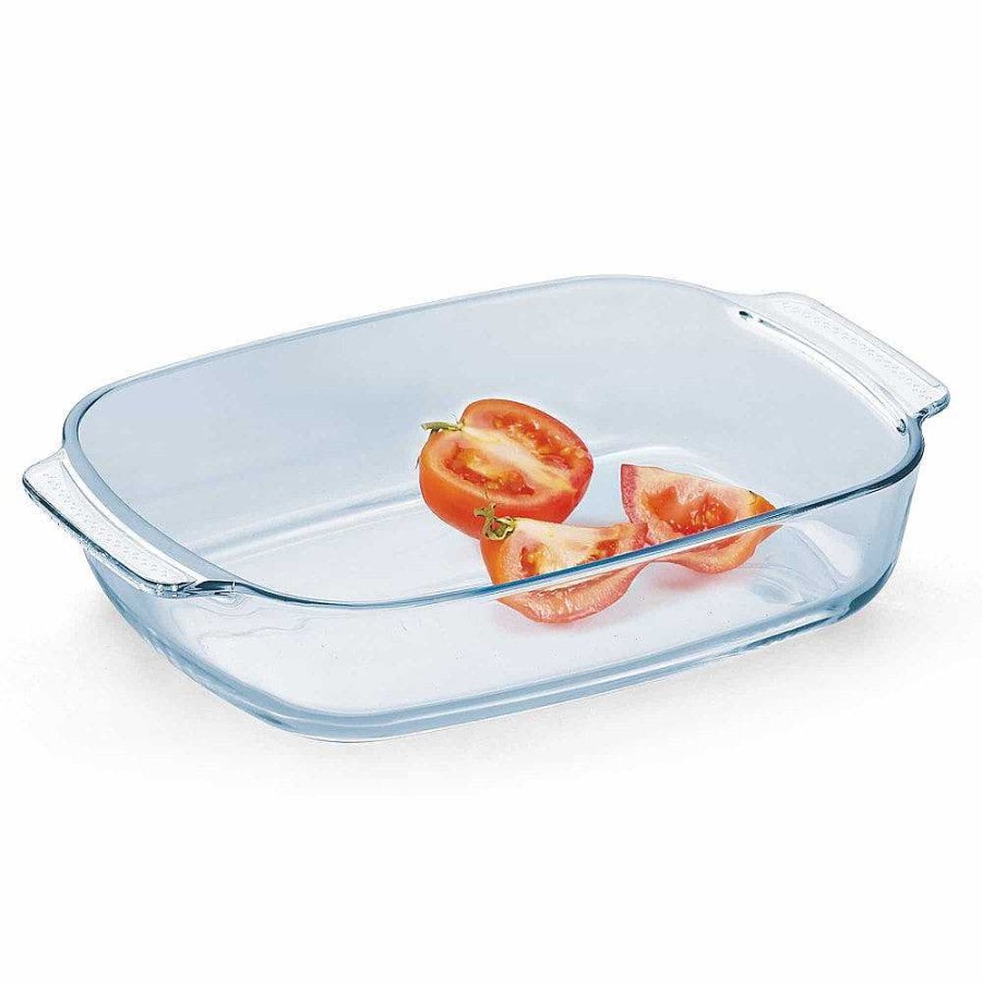 Treo Ovensafe Deep Rectangular Roaster Dish Transparent New