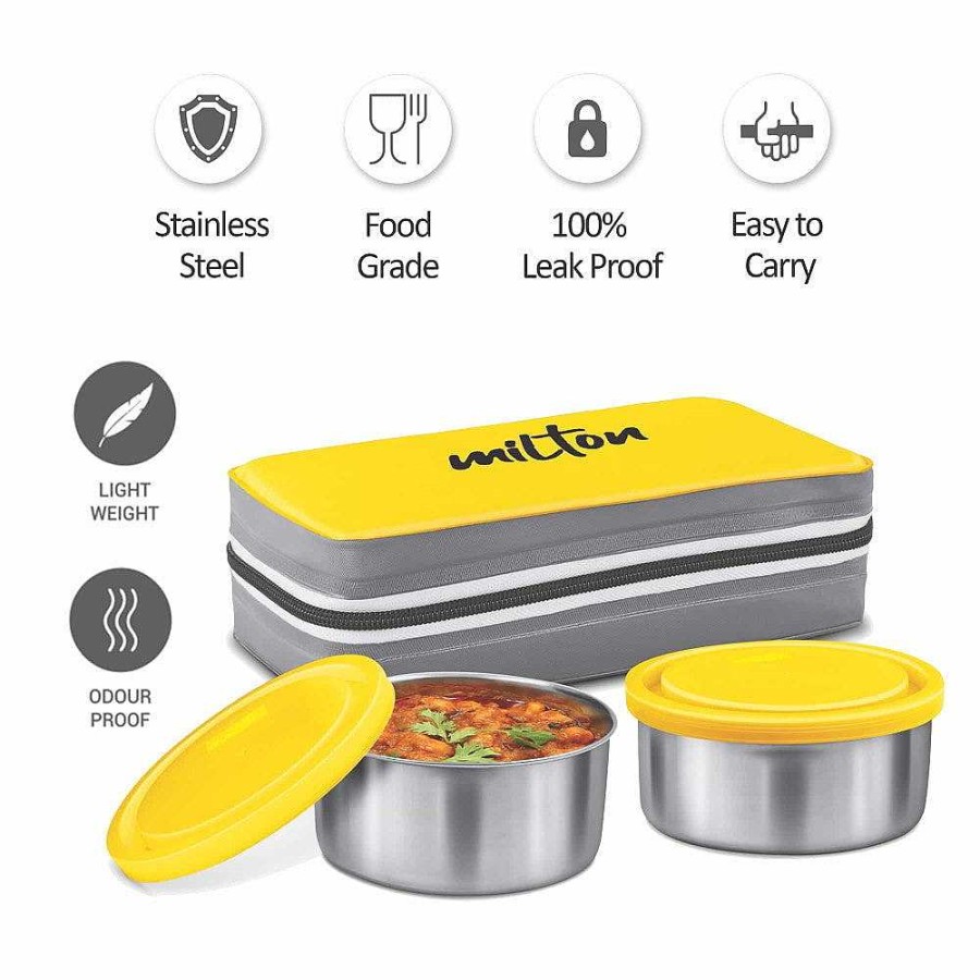 Milton New Mini Lunch Insulated Lunchbox Yellow New