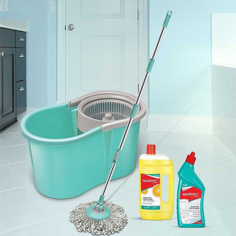 Spotzero Mini Mop Cleaning Kit Set Aqua+Green Online