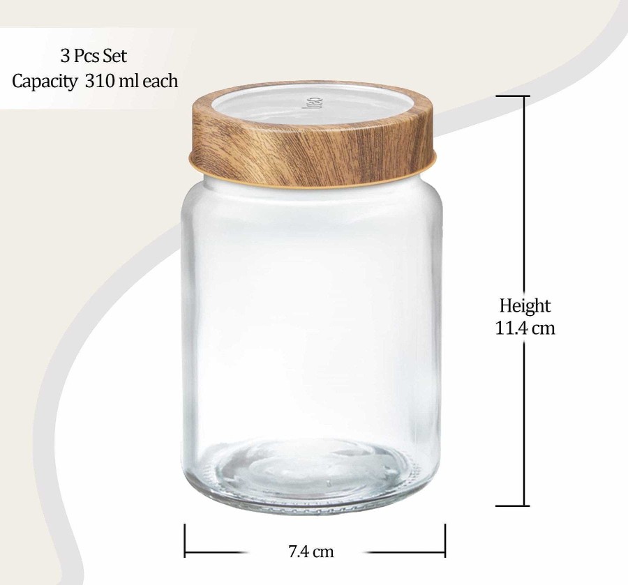 Treo Woody Radius Jar Transparent Clearance