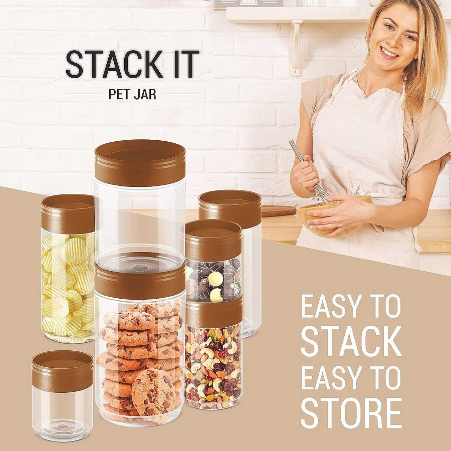 Milton Stack It Round Jar Set 9 Pcs Steel Hot