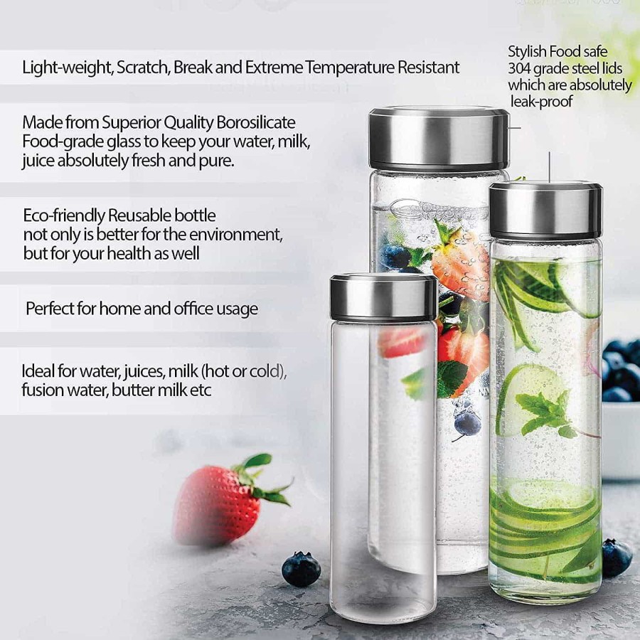 Treo Borosilicate Crysta Glass Bottle Clearance